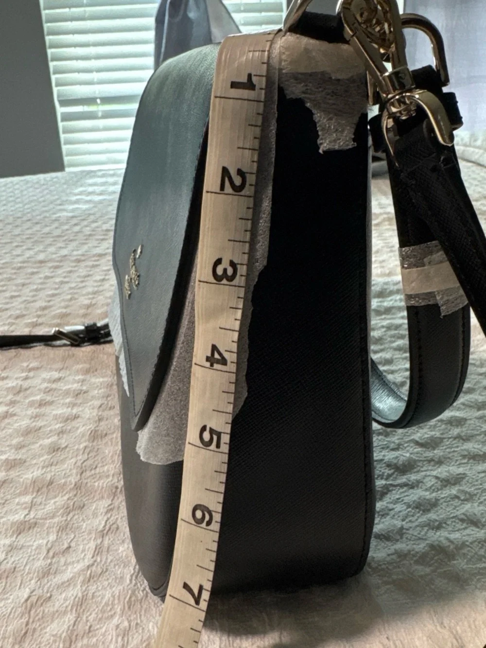 Kate Spade Black and Silver Leather Shoulder/ Crossbody Bag